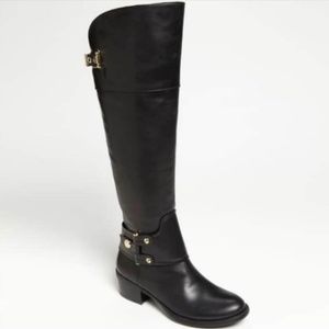Vince Camuto Brooklee Black Over the Knee Boots